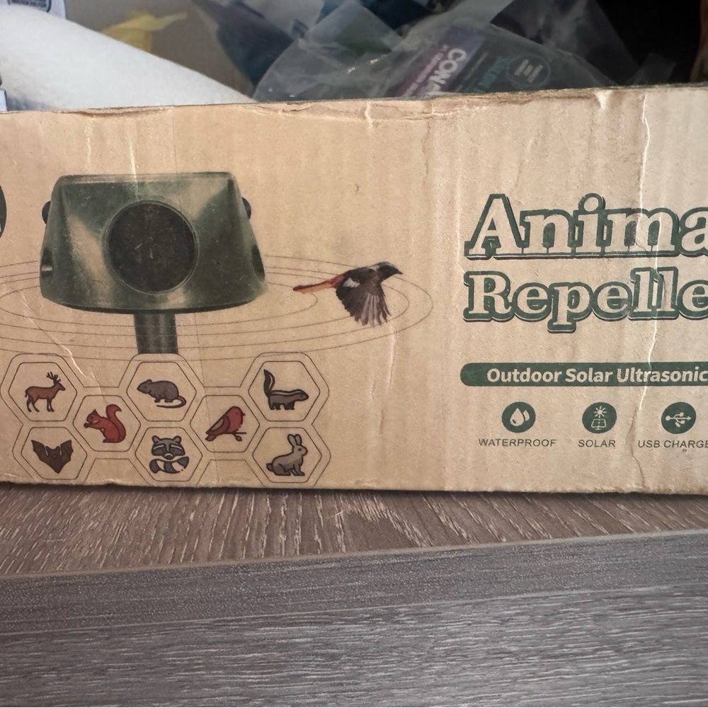 Outdoor Solar Ultrasonic Animal Repeller - Picture 2 of 2